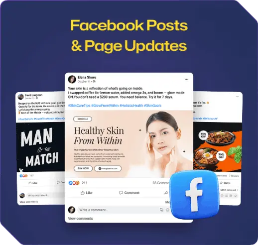 Comprehensive Buzz Agents AI analytics dashboard tracking engagement, CTR, and conversion lift across TikTok, Instagram, and X.